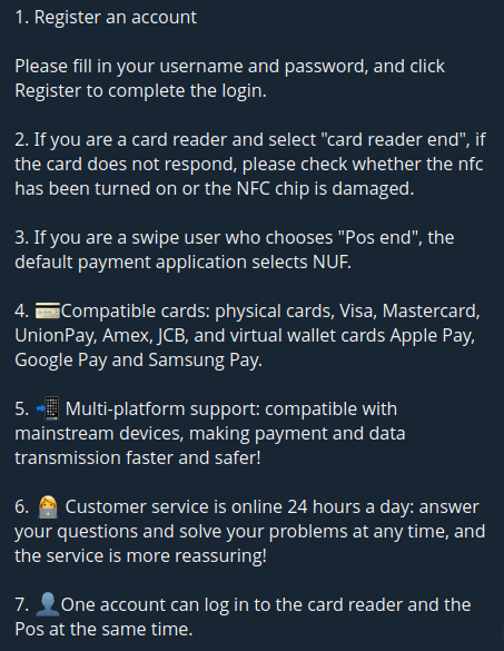 Figure 5b. NFU Pay Features & instructions Figure 5b. NFU Pay Features & instructions