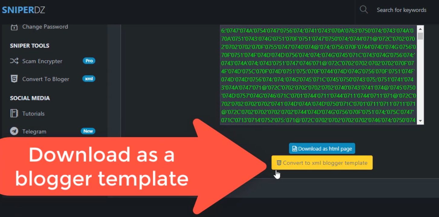 Figure 1. The HTML-to-Blogger conversion tool
