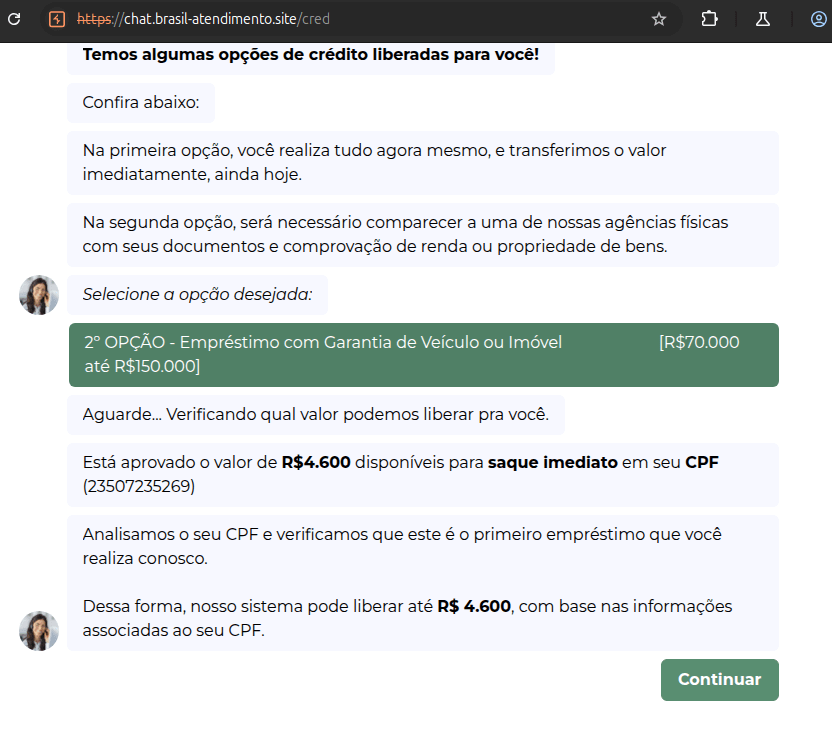Image 4: After the information is validated, they offer loan options, asking the users for the type of repayment, the amount, the due date, and the funds transfer method. Image 4: After the information is validated, they offer loan options, asking the users for the type of repayment, the amount, the due date, and the funds transfer method.