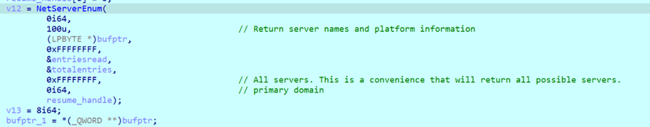 Figure 34. Enumerate devices member of Active Directory domain.