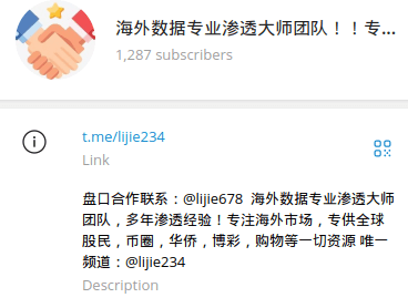 Figure 4: @lijie234 channel description