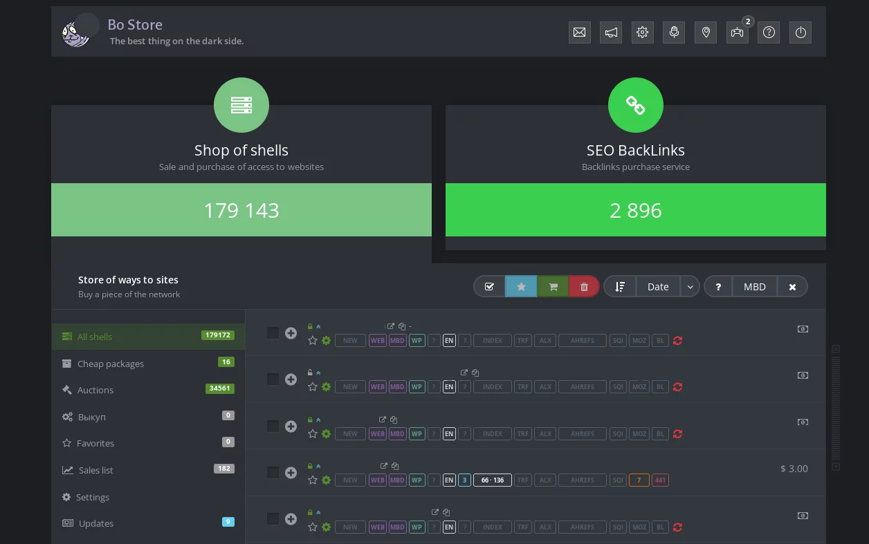 MagBo hackers servers screenshot